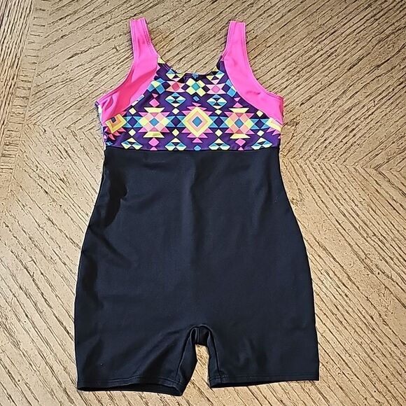 Girls leotard size S 6/6X bodysuit romper with back bow - Picture 8 of 8